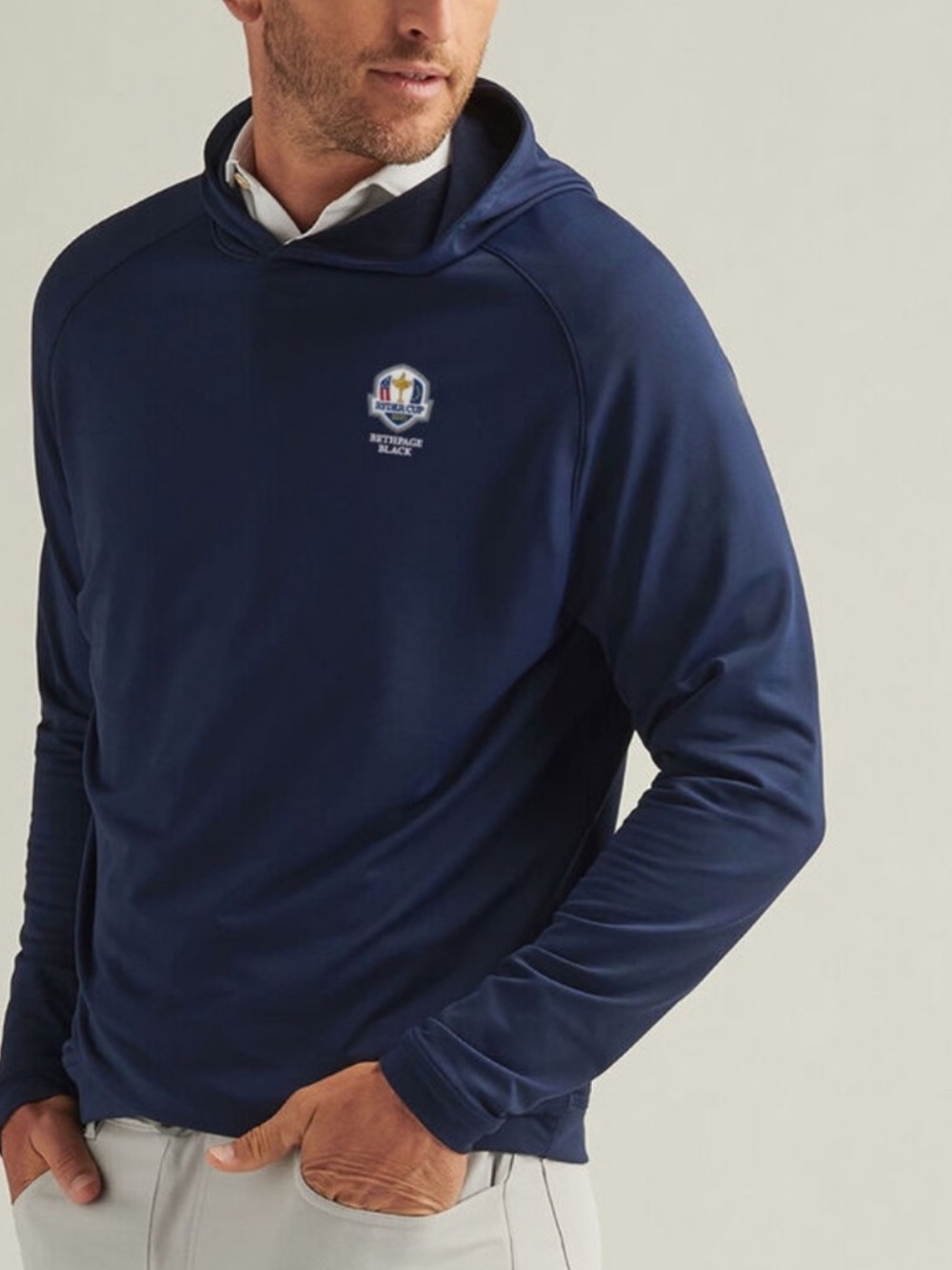 Polo by Ralph Lauren Navy Hooded Athletic Pullover